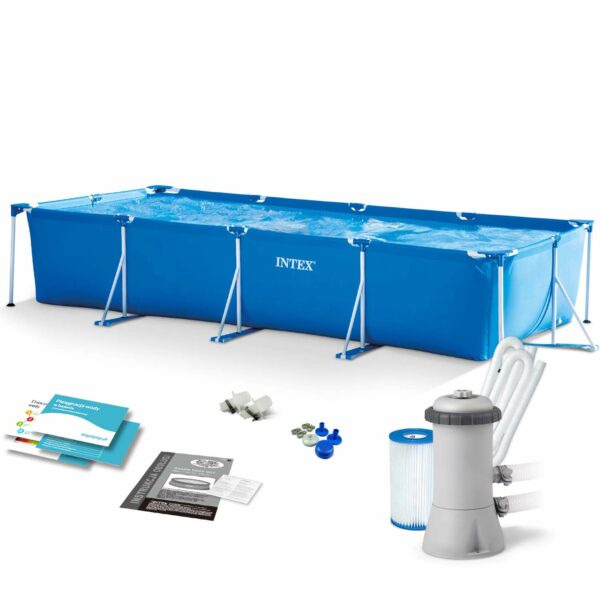 Piscine tubulaire rectangulaire Intex