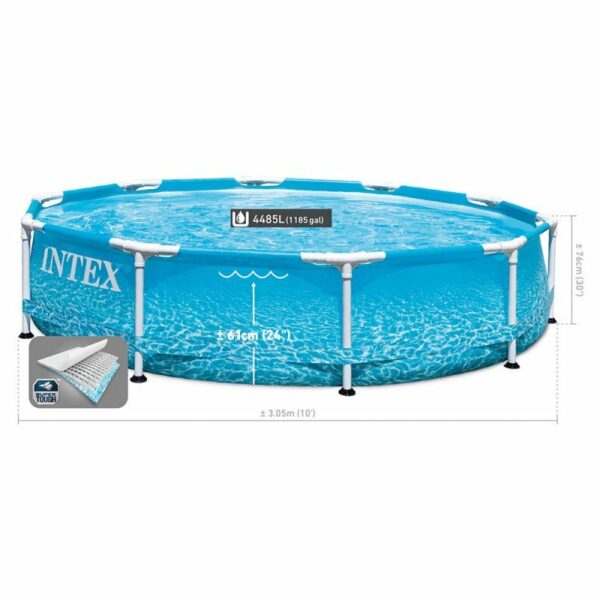 Piscine Intex 28208 Frame Metal ocean 305x76cm avec pompe de filtration – Image 5