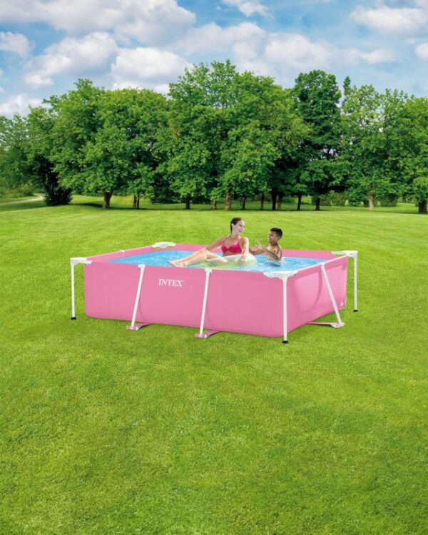 Piscine hors sol rectangulaire rose - 2,2 m x 1,5 m x 0,6 m INTEX 28266NP – Image 7