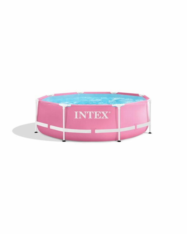 Piscine hors sol à cadre en métal rose - 244 × 76 cm Intex 28290