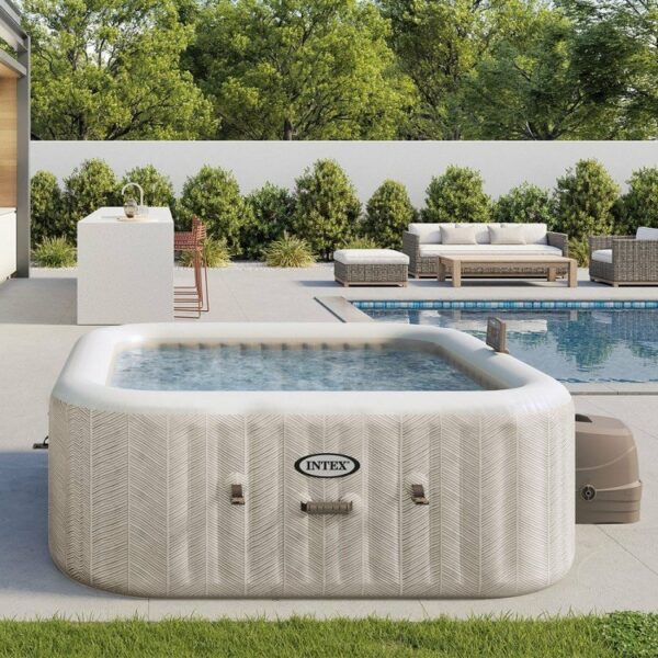 Spa gonflable Chevron 6 places avec stérilisateur et WIFI INTEX 28472NP – Image 3