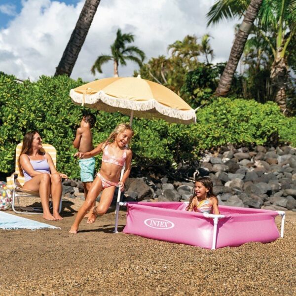 Piscinette acidulée carrée Rose 1.22 × 1.22 × 0.30 m Intex 57172NP – Image 2