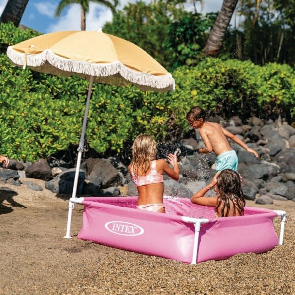 Piscinette acidulée carrée Rose 1.22 × 1.22 × 0.30 m Intex 57172NP – Image 3