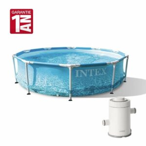 Piscine Intex 28208 Frame Metal ocean 305x76cm avec pompe de filtration