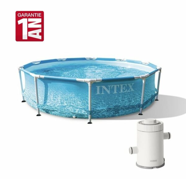 Piscine Intex 28208 Frame Metal ocean 305x76cm avec pompe de filtration