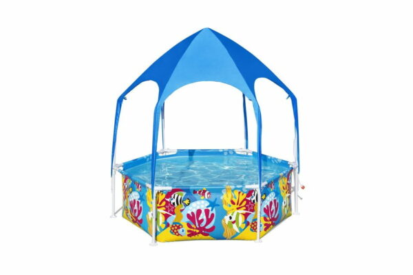 Piscine De Jardin Cadre Avec Toit 183 cm x 51 cm Bestway 5618T – Image 6