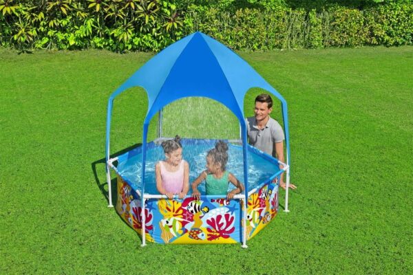 Piscine De Jardin Cadre Avec Toit 183 cm x 51 cm Bestway 5618T – Image 8