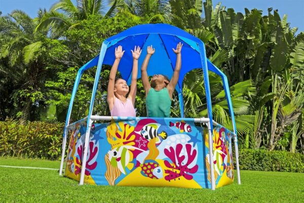 Piscine De Jardin Cadre Avec Toit 183 cm x 51 cm Bestway 5618T – Image 3