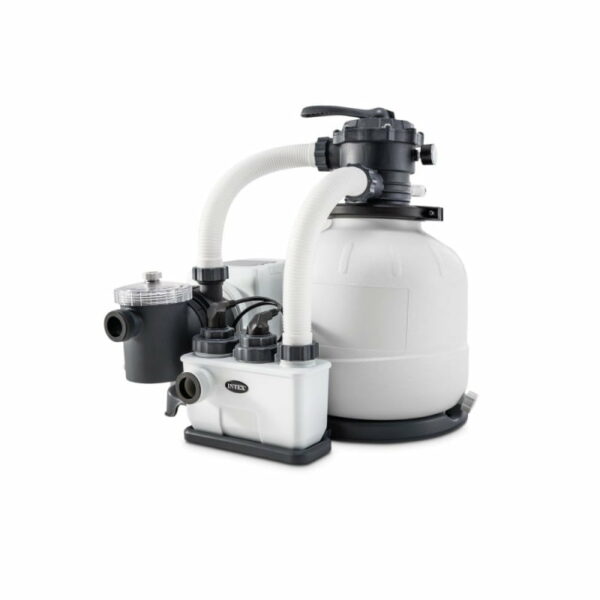 Combiné filtre sable stérilisateur au sel 6m³/h+ QX2100 Intex 26676