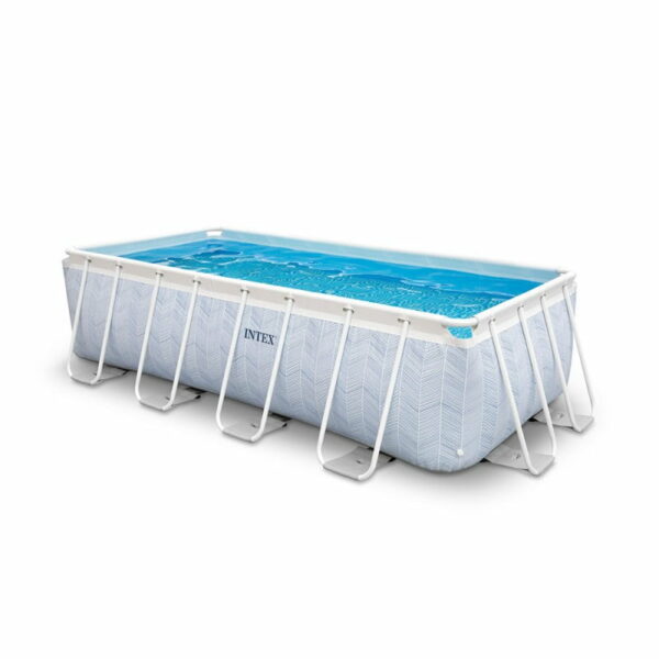 Grande Piscine Tubulaire rectangulaire Chevron 4x2x1m Intex 26780np – Image 2