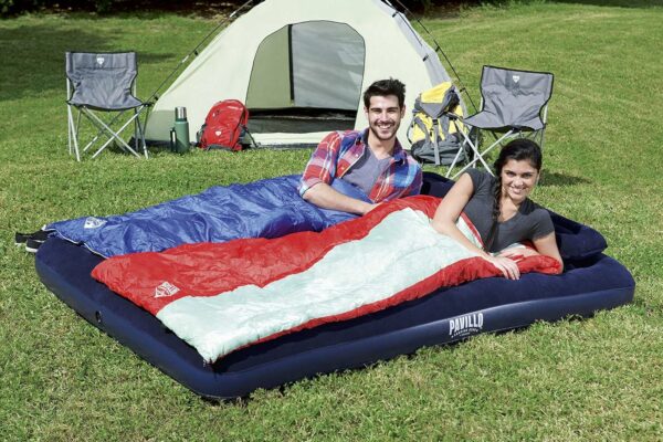 Bestway 67374 Matelas gonflable camping Pavillo™ 2 places 191 x 137 x 22 cm avec pompe à main  +2 oreillers – Image 14
