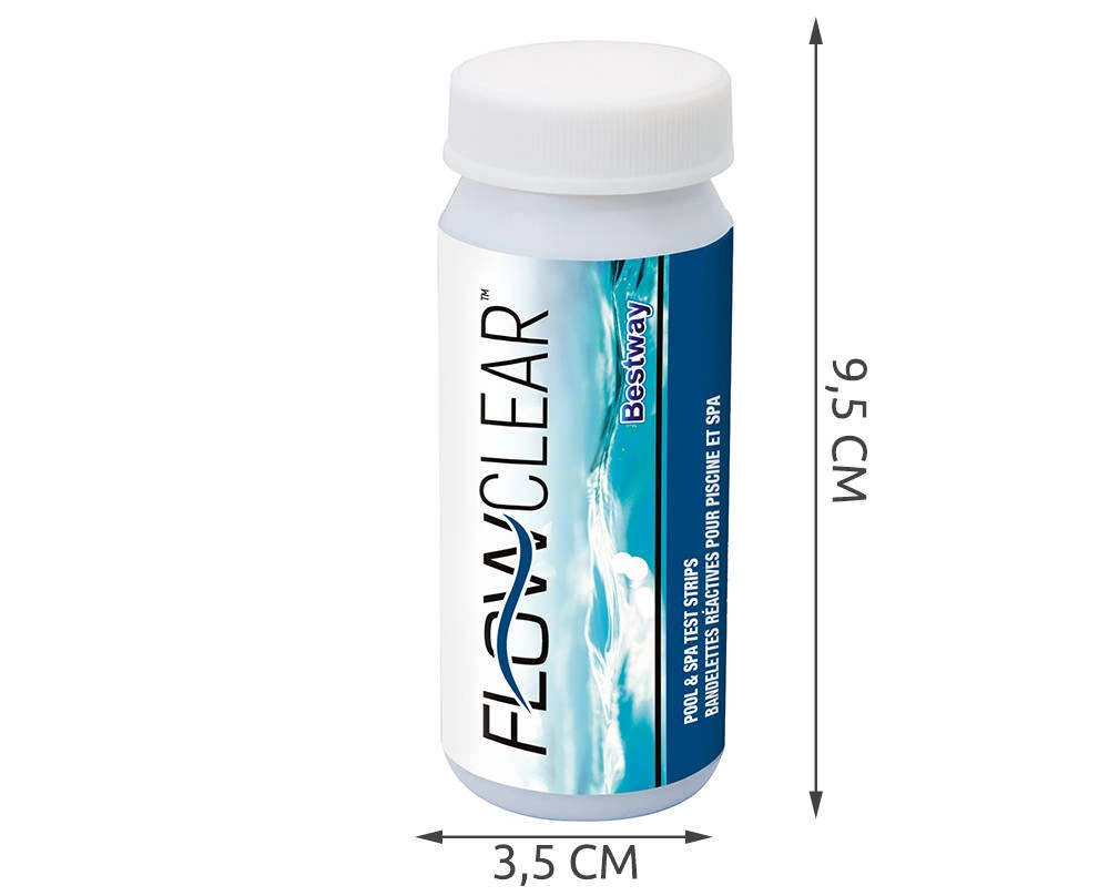 BESTWAY 58142 Bandes de testeur de contrôle du chlore de l'eau PH – Image 2