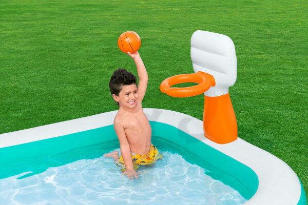 Bestway 54445 Piscine gonflable Dunk'N Splash 251 x 168 x 102 cm – Image 2