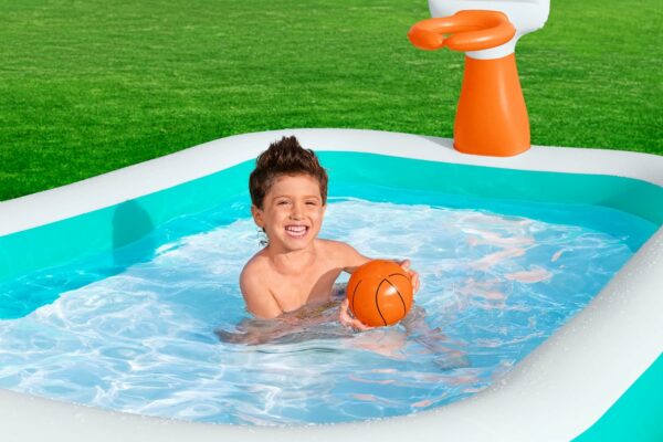 Bestway 54445 Piscine gonflable Dunk'N Splash 251 x 168 x 102 cm – Image 10