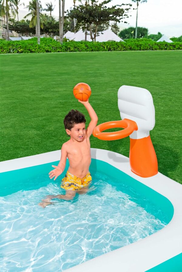 Bestway 54445 Piscine gonflable Dunk'N Splash 251 x 168 x 102 cm – Image 4