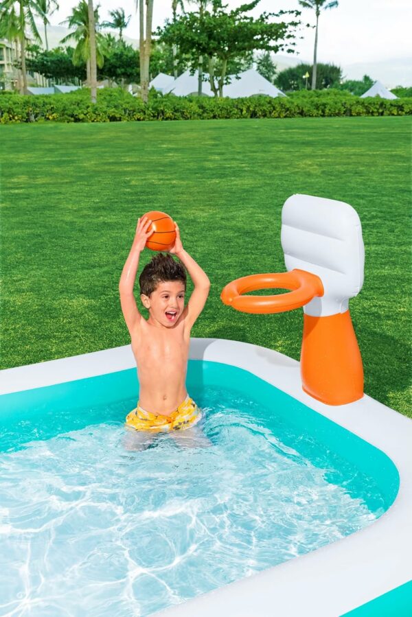 Bestway 54445 Piscine gonflable Dunk'N Splash 251 x 168 x 102 cm – Image 5
