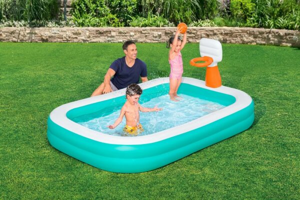 Bestway 54445 Piscine gonflable Dunk'N Splash 251 x 168 x 102 cm – Image 6