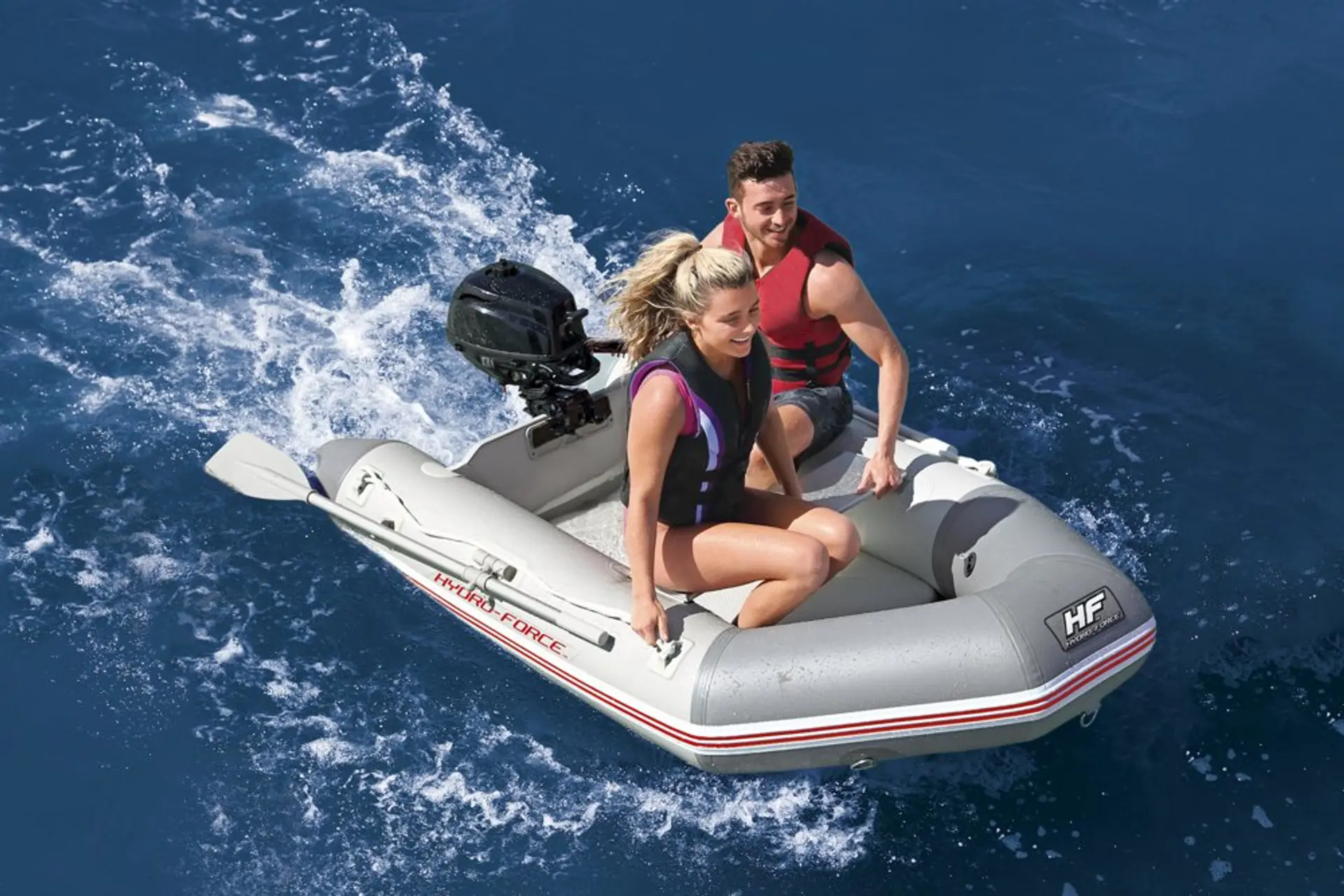 Bestway 65046 Hydro-Force Kit Bateau Caspian pour 2 Personnes 230 x 130 x 33 cm – Image 5