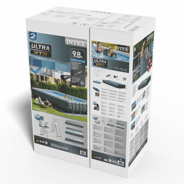 Piscine Intex rectangulaire Tubulaire Ultra XTR 9.75x4.8x1.32m INTEX 26374GN – Image 8
