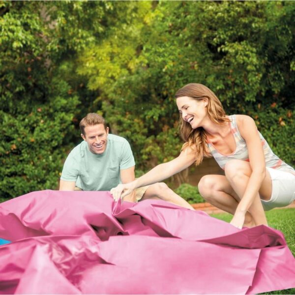 Piscine metal frame tubulaire rose ronde 2,44x0,76m Intex 28292 – Image 4