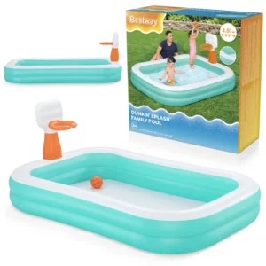 Bestway 54445 Piscine gonflable Dunk'N Splash 251 x 168 x 102 cm