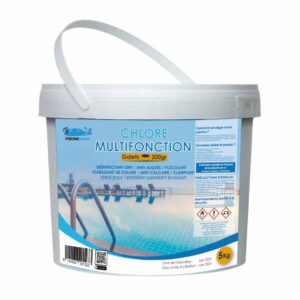 Chlore Multifonction Galet 200gr 5KG PISCINESHOP
