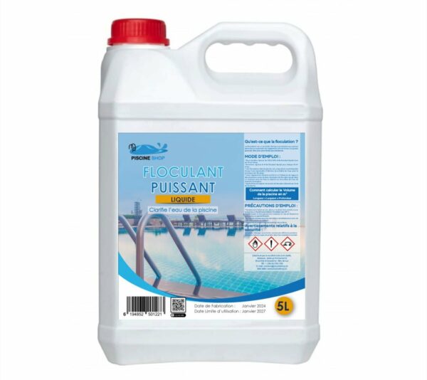 Floculant Puissant Liquide 5L PISCNESHOP