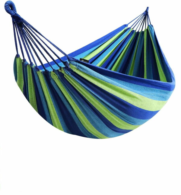 hamac 1 Places Toile 220x80cm Charge 250kg Bleu