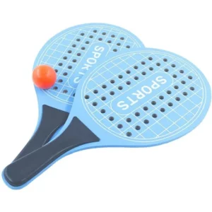 Raquette Batch en Bois + balls - Bleu