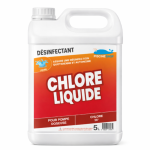 CHLORE LIQUIDE 5L – DÉSINFECTANT PISCINESHOP