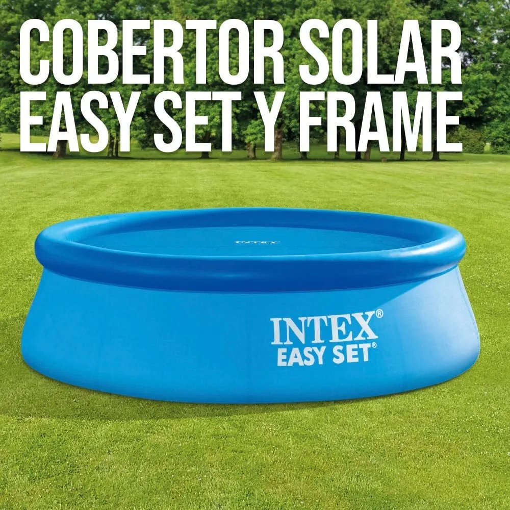 Bâche Solaire a bulles pour Piscine Easy & Frame 366 cm - Bleu INTEX 28012 – Image 9