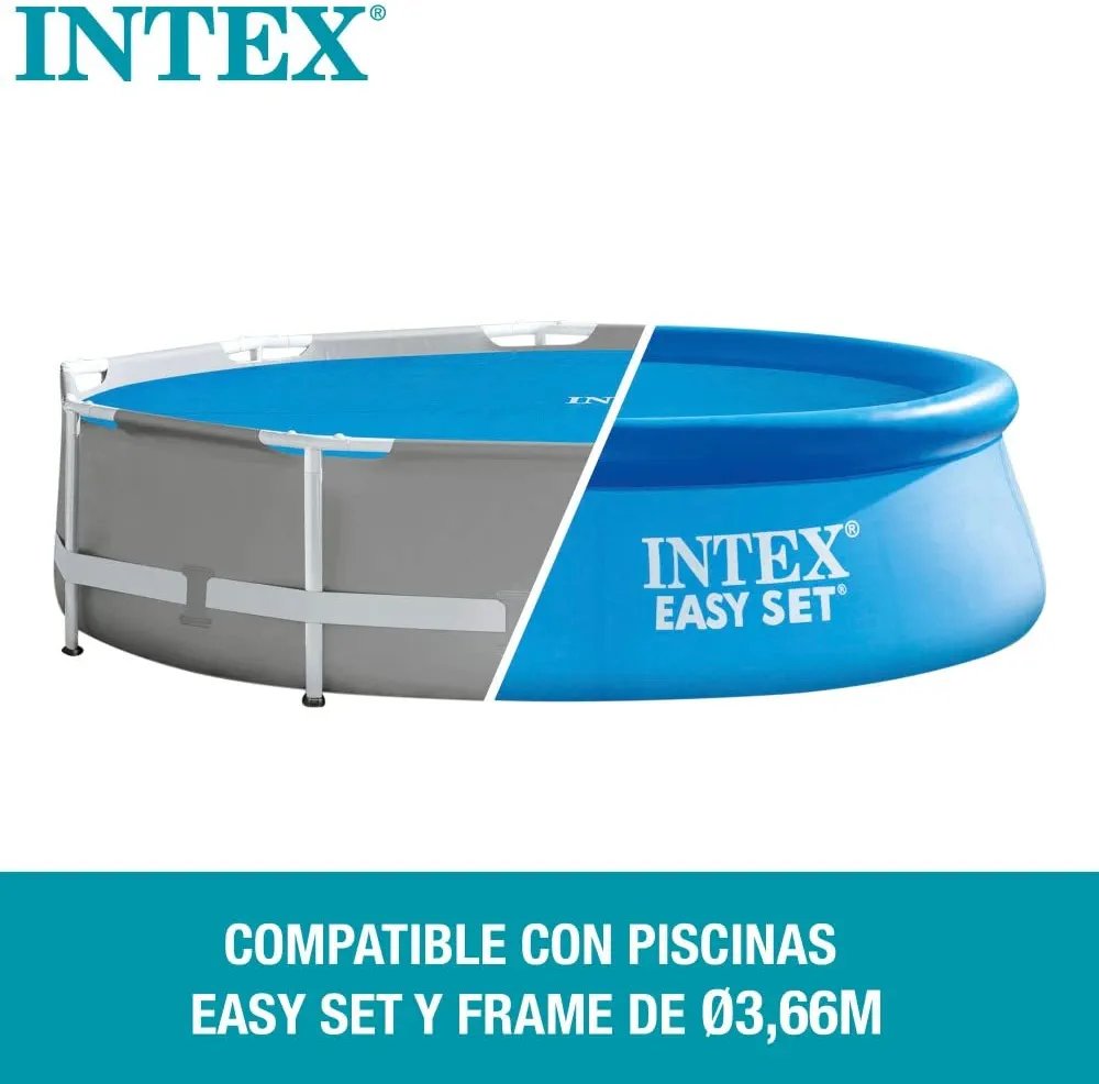 Bâche Solaire a bulles pour Piscine Easy & Frame 366 cm - Bleu INTEX 28012 – Image 2